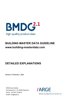 BMDG 2.1 - BUILDING MASTERDATA GUIDELINE