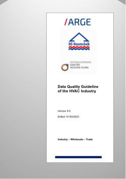Data quality guidelines, DQR 9.0 English version
